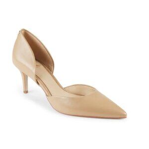 Sam Edelman Jaina 63MM Leather D'Orsay Pumps, Nude, 8M